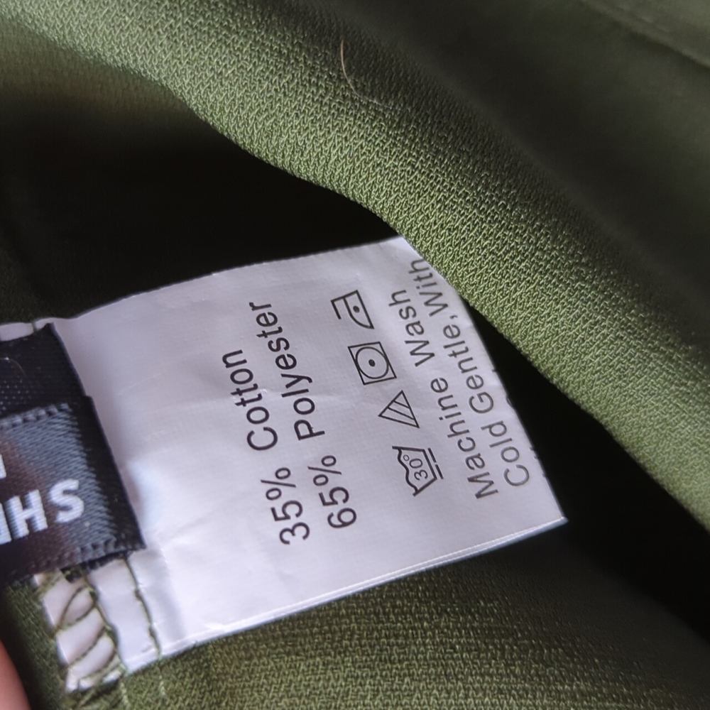 Green Sleeve Top W/ Zipper embellishments NWOT - Picture 6 of 6